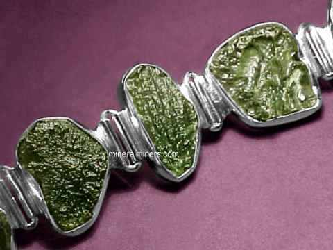 Moldavite Bracelets: natural moldavite bracelets