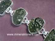 Moldavite Jewelry: natural moldavite jewelry