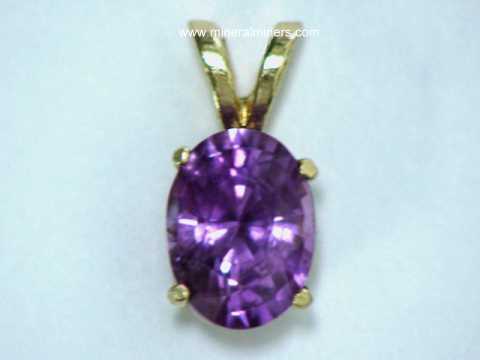 Purple Sapphire Jewelry: Pendants, Necklaces and Rings