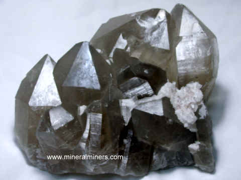 Smoky Quartz Crystals: natural color smoky quartz crystal specimens