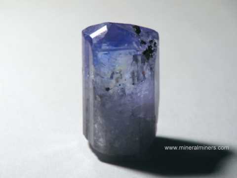 Tanzanite Facet Rough: gem grade tanzanite crystal