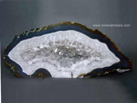Decorative Genuine Natural Mineral Rock Formation Crafted into Bookends for Gifting Purposes Agate Geode Bookend BKBU-10121