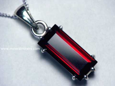 Red Garnet Gemstone Necklace