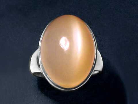 Cats Eye Moonstone Ring