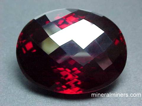 Large Red Spessartite Garnet Gemstones