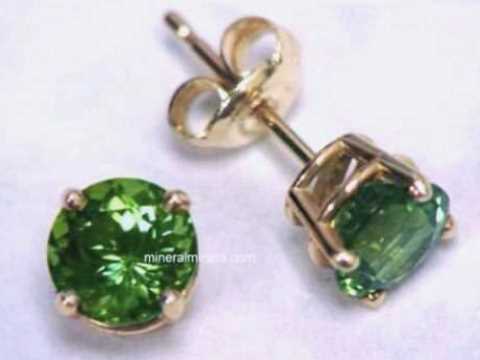 7mm Green Tourmaline Earrings In 14k Gold Tgrj389 7mm Green Tourmaline Earrings In 14k Gold Tgrj389